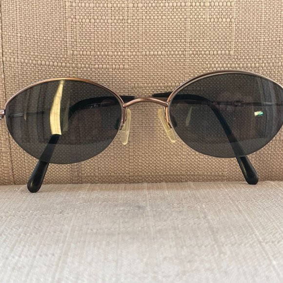Elle Women Vintage Glasses Frame Half Rim Eyeglasses Bronze Tone EL2579 main image 9